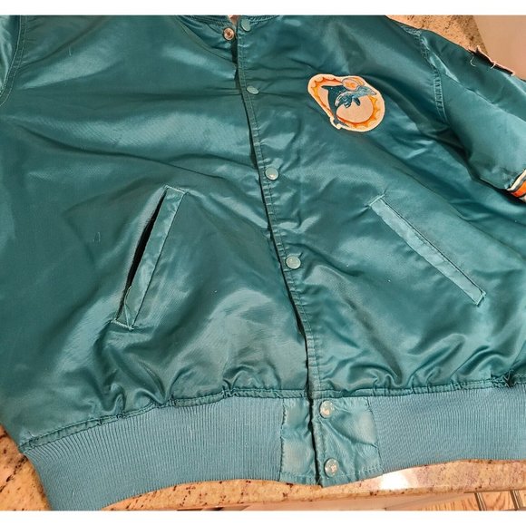 STARTER Jackets & Coats Vintage Nfl Miami Dolphins Satin Starter
